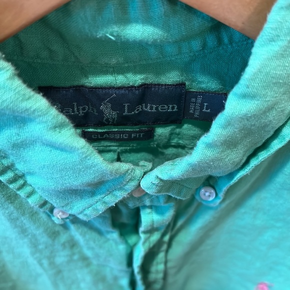 Green Short Sleeve Men’s Polo - Picture 3 of 3